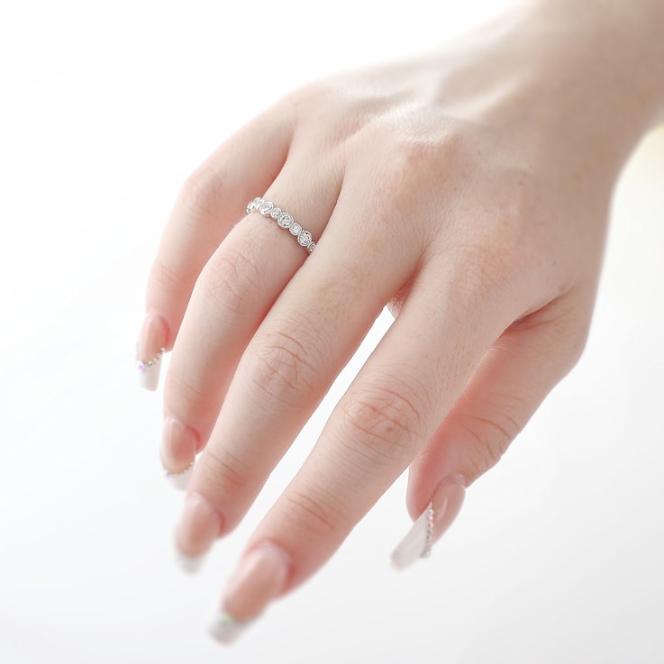Beverley K 18K White Gold 1.01ctw Diamond Band
