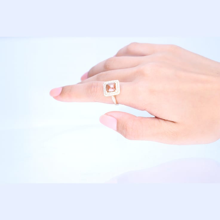 Gin & Grace 14K Yellow Gold Natural Brown and White Diamonds Ring