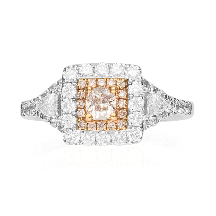 Gin & Grace 18K Gold Natural Pink Diamond (I1) Ring