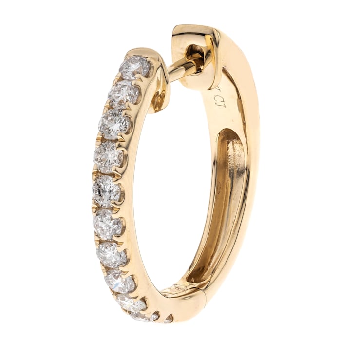 Gin & Grace 14K Yellow Gold Natural Diamond Earring