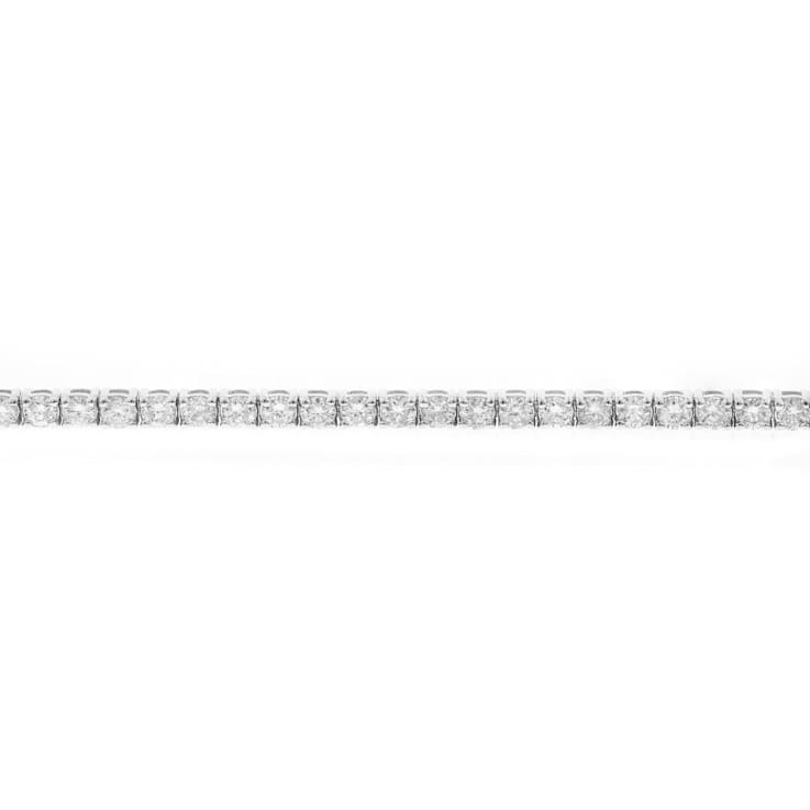 Gin & Grace 14K White Gold Natural White Diamond Bracelet