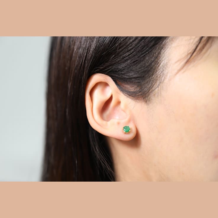 Gin and Grace14K Yellow Gold Natural Zambian Emerald