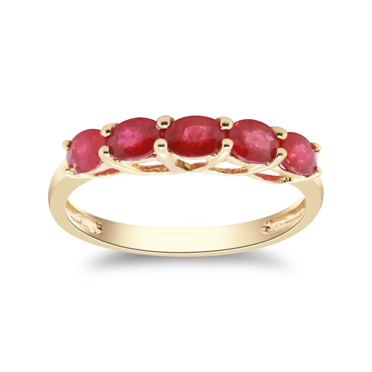 Gin & Grace 10K Yellow Gold Natural Ruby Engagment Ring