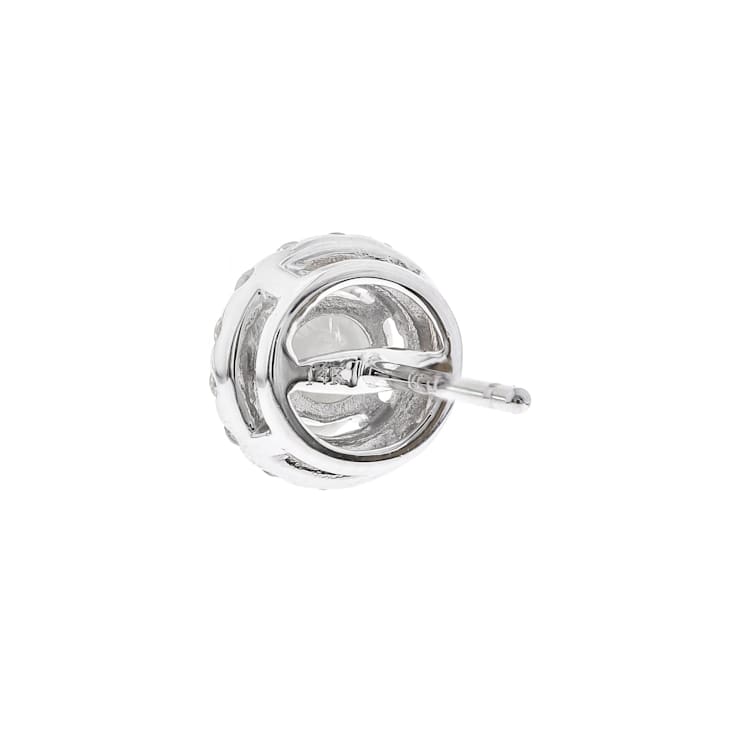 Gin & Grace 14K White Gold Natural Diamond Earring