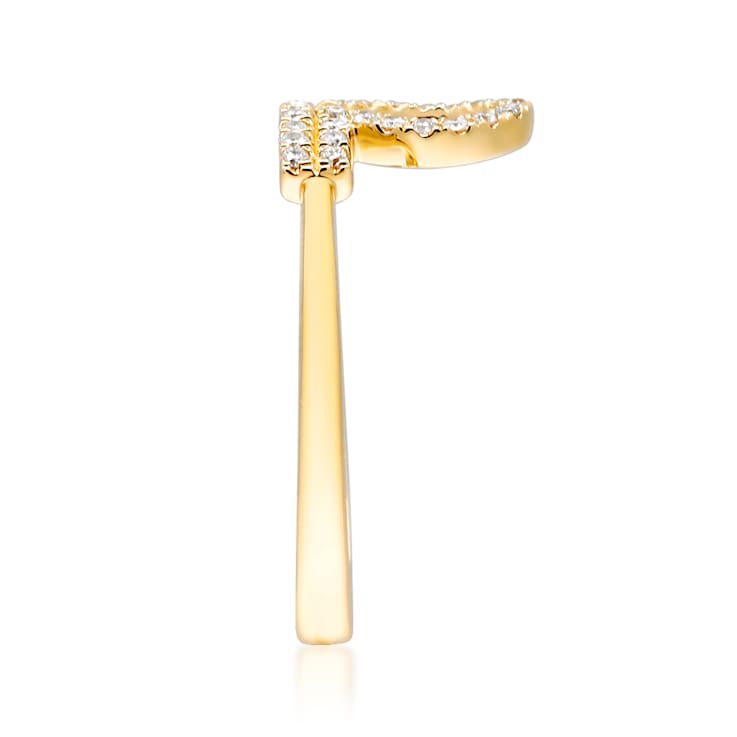Gin & Grace 10K Yellow Gold Real Diamond Ring (I1)