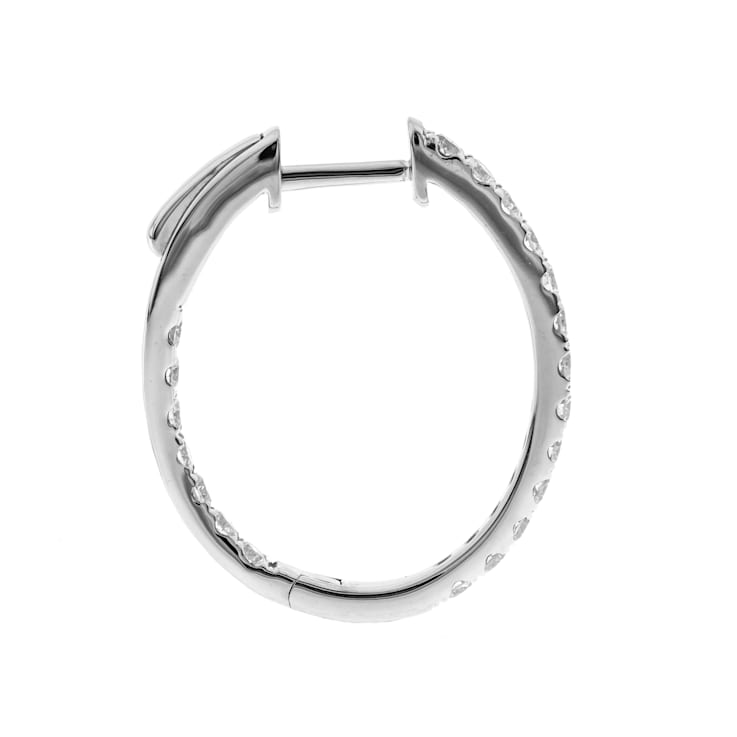 Gin & Grace 14K White Gold Natural White Diamonds Earring