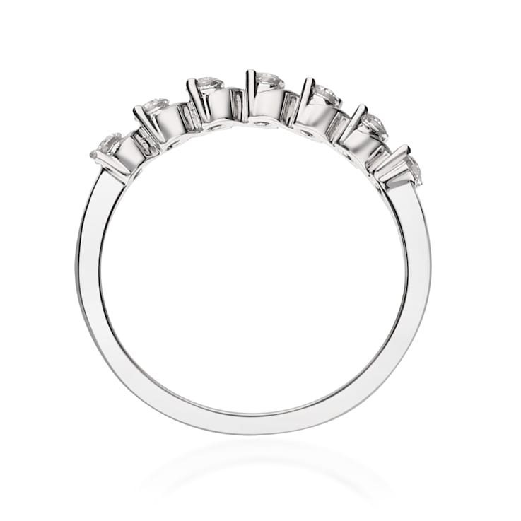Gin & Grace 14K White Gold Real Diamond Wedding/Engagement Ring (I1)