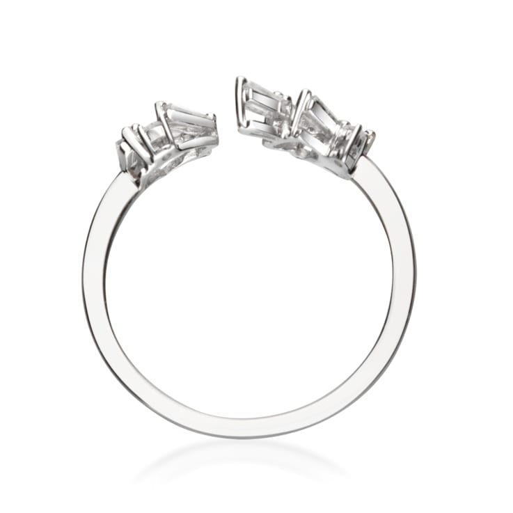 Gin & Grace 14K White Gold Real Diamond Ring (I1)
