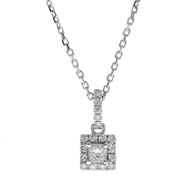 Gin & Grace 14K White Gold Natural Diamond Pendant