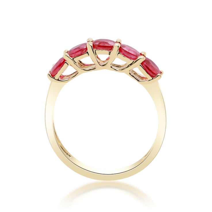 Gin & Grace 10K Yellow Gold Natural Ruby Engagment Ring