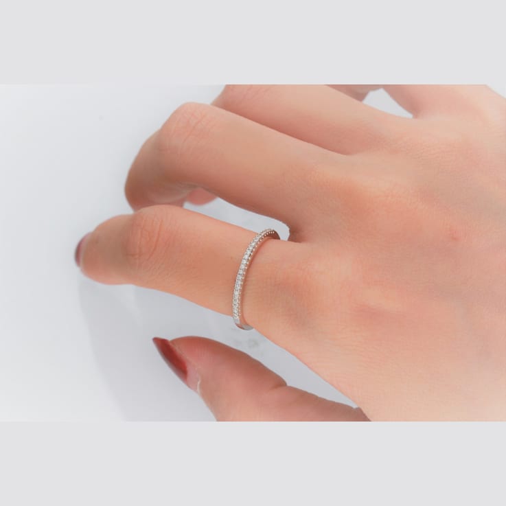 Gin & Grace 14K White Gold Real Diamond (I1) Ring