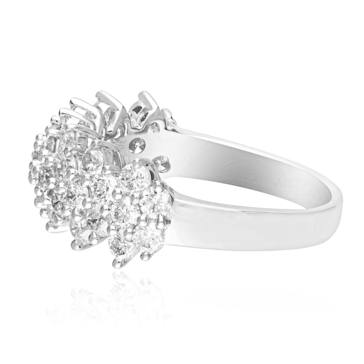 Gin & Grace 14K White Gold Real Diamond Ring (I1)