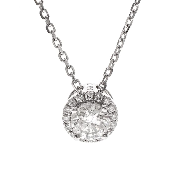 Gin & Grace 14K White Gold Diamond Pendant