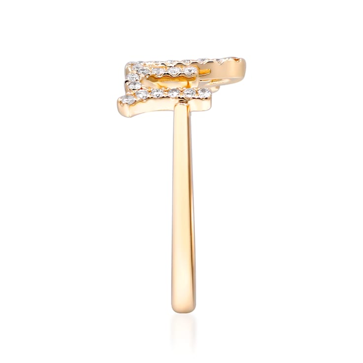 Gin & Grace 10K Yellow Gold Real Diamond Ring (I1)