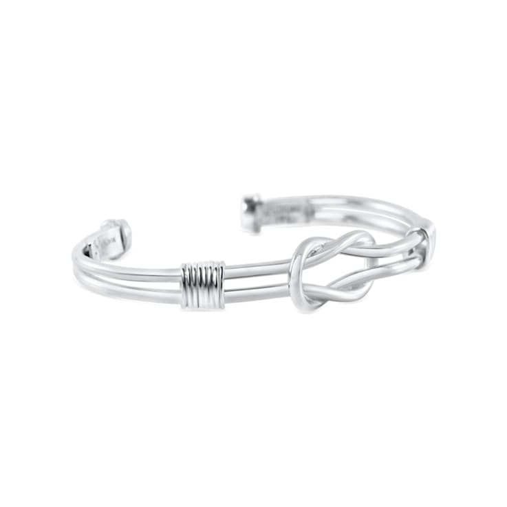 GERUGA NEEDLE CUFF バングル Sterling Silver Knot Cuff Bracelet. - 1CCKVA