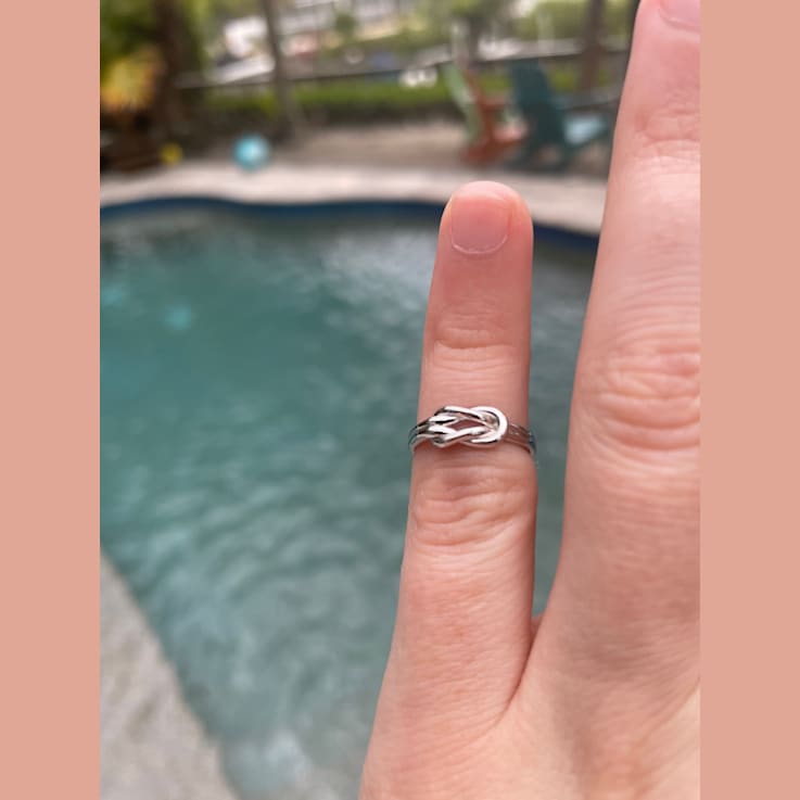 Sterling Silver Knot Toe Ring.
