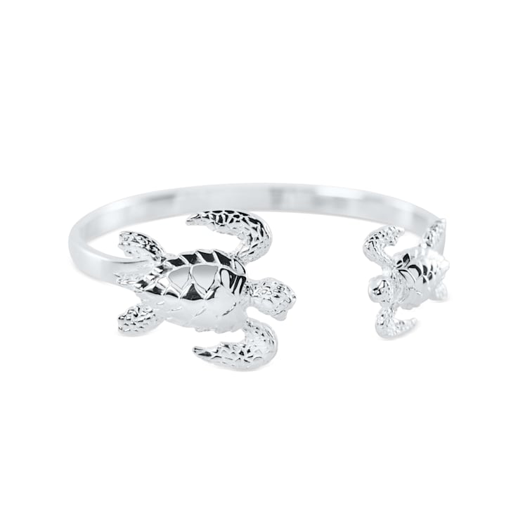 Silver sea turtle bracelet 2025