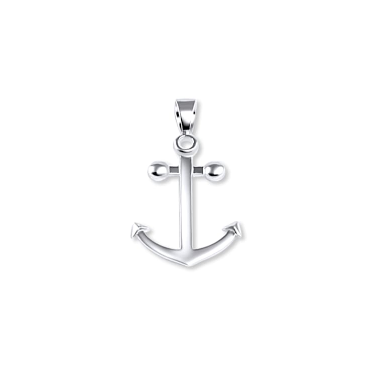 Sterling Silver Anchor Pendant.
