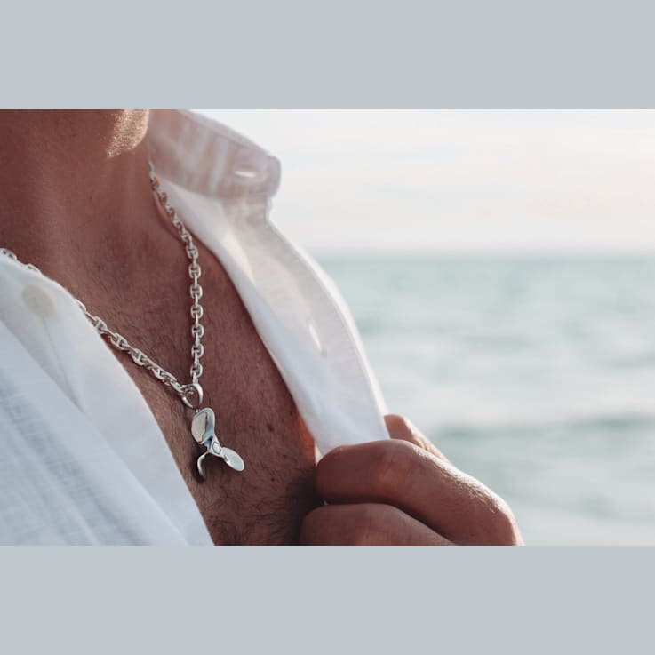 Sterling Silver 18 Inch Mariner Link Chain, 5mm.