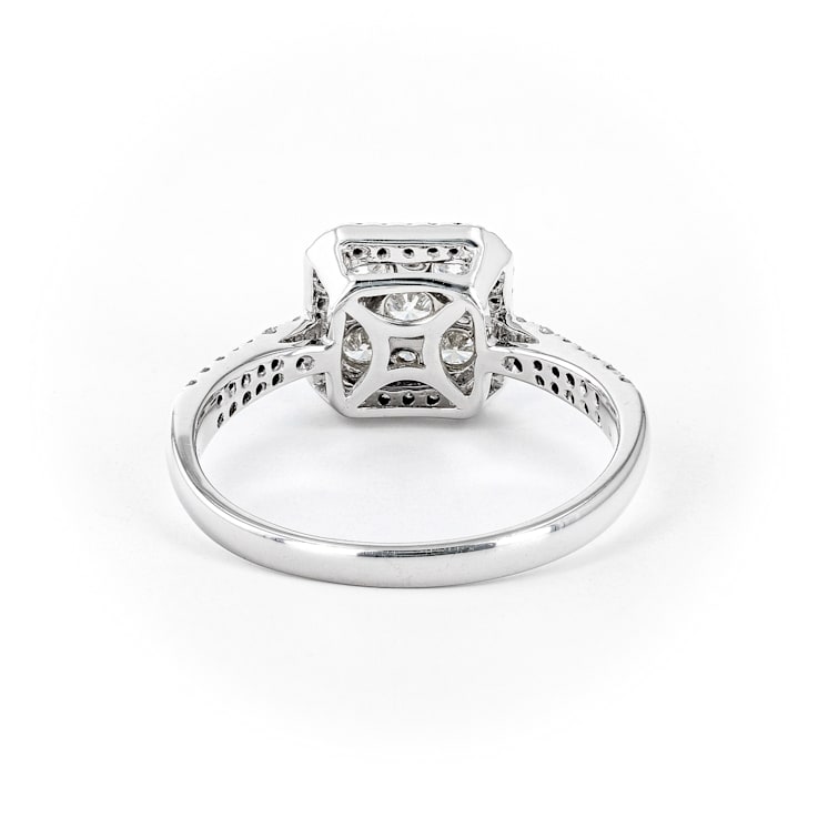Round Diamond 14K White Gold Ring
