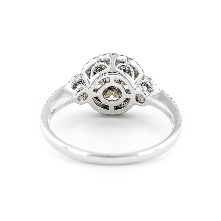 Round All Diamond 14K White Gold Ring