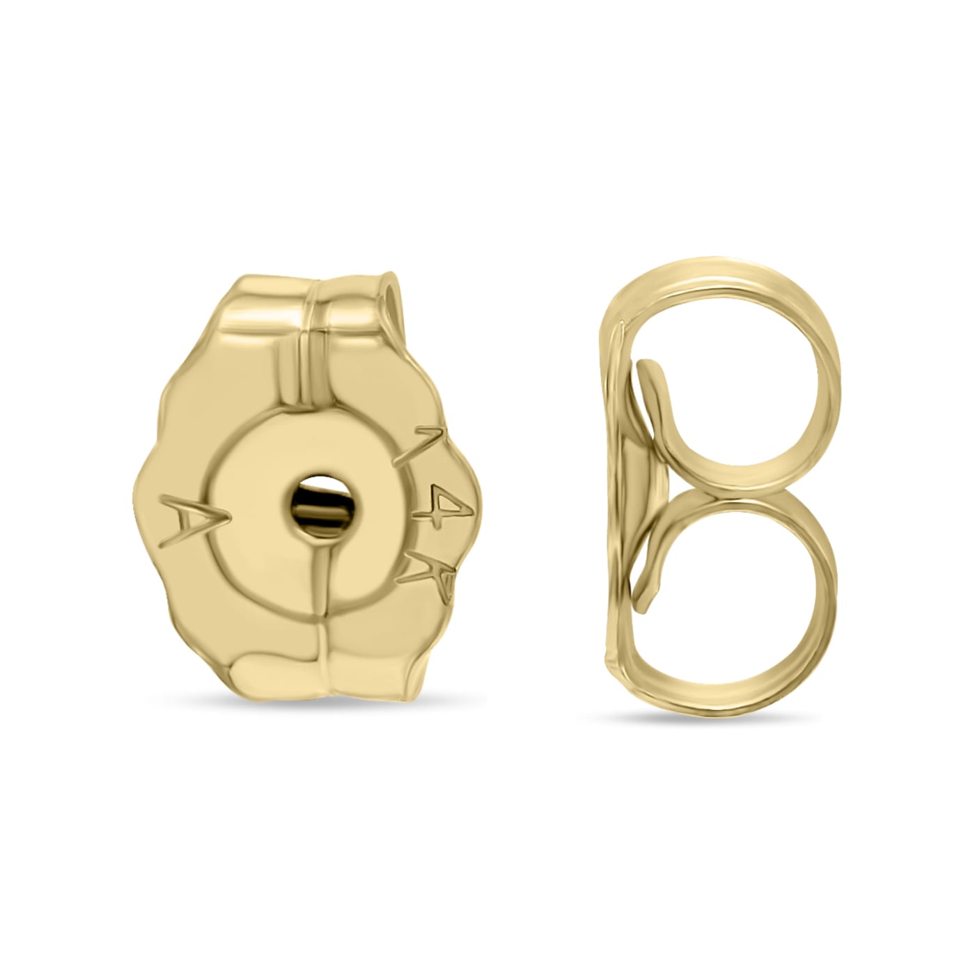 10K Yellow Gold 1/4ctw Round and Baguette Cut Diamond Oblong