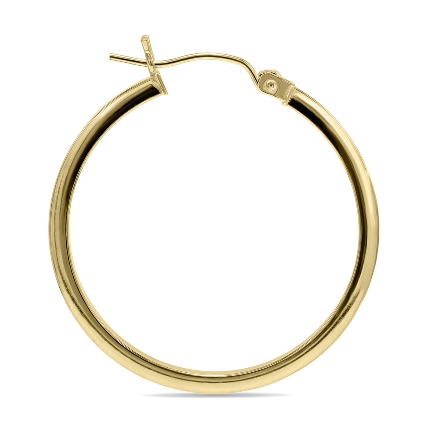 【12月スーパーSALE 15%OFF】 Gold Yellow 10K Round 12CH6A - Earrings Hoop ラウンド用品・アクセサリー