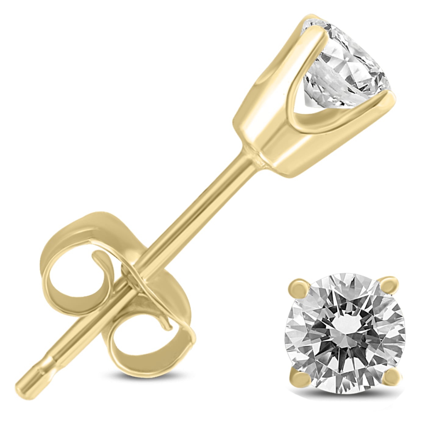 AGS Certified (J-K Color, SI1-SI2 Clarity) 1/4ctw Diamond