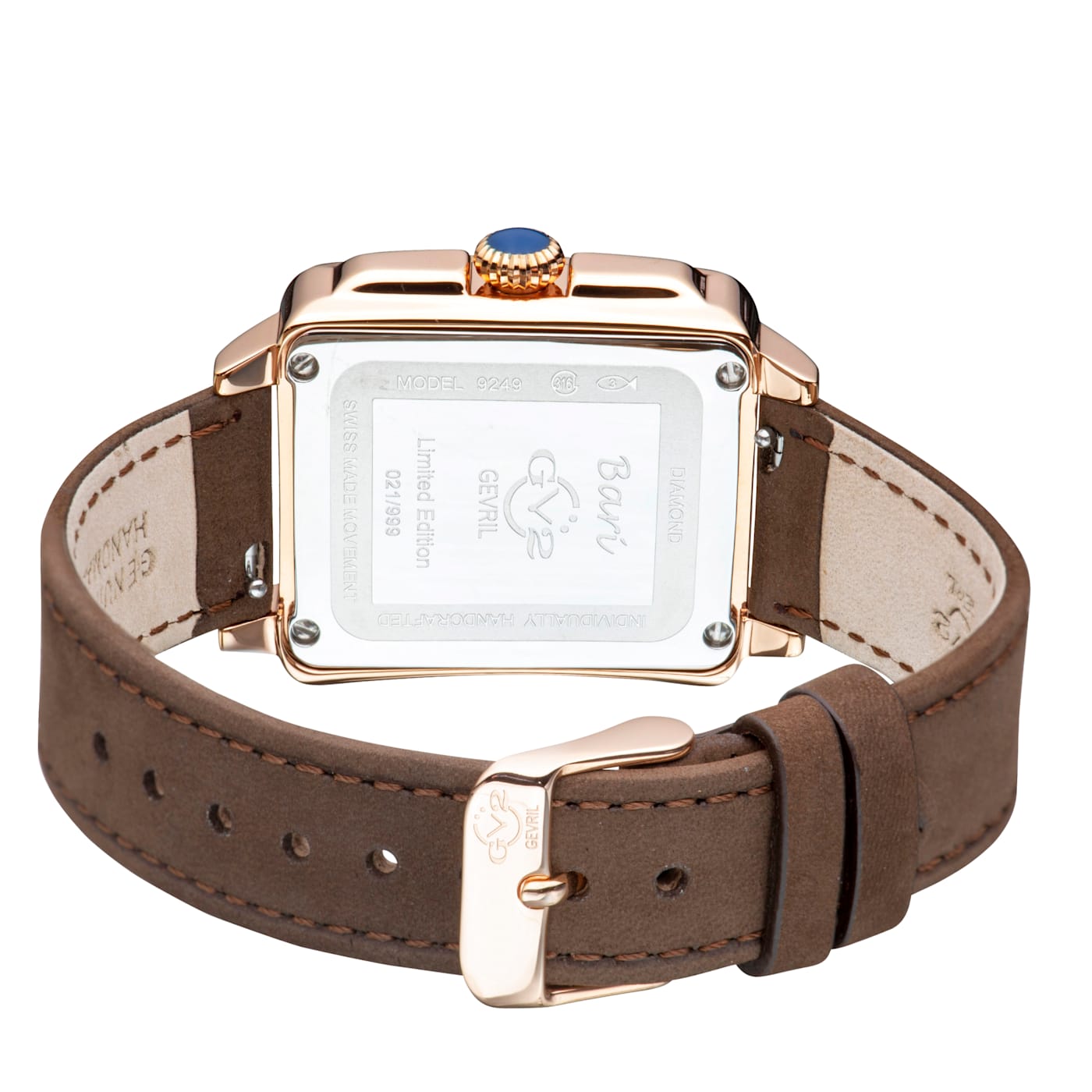 Gv2 by Gevril Women s 9249.5 Bari MOP Dial Swiss Quartz Diamond