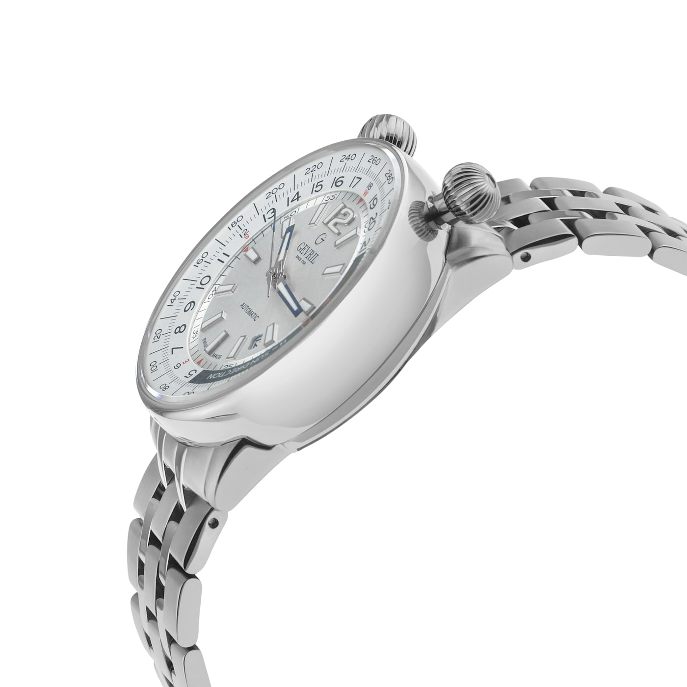 Gevril 48560 Men's Wallabout Solar Compass Swiss Automatic Watch