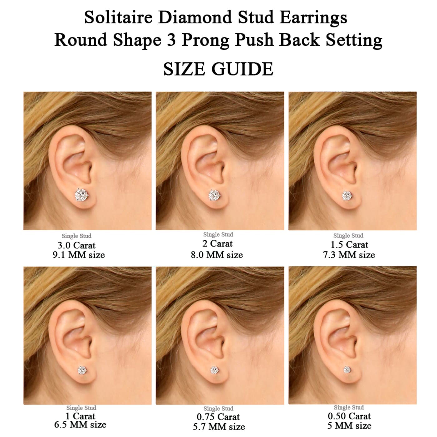 3 carat sale diamond earrings price