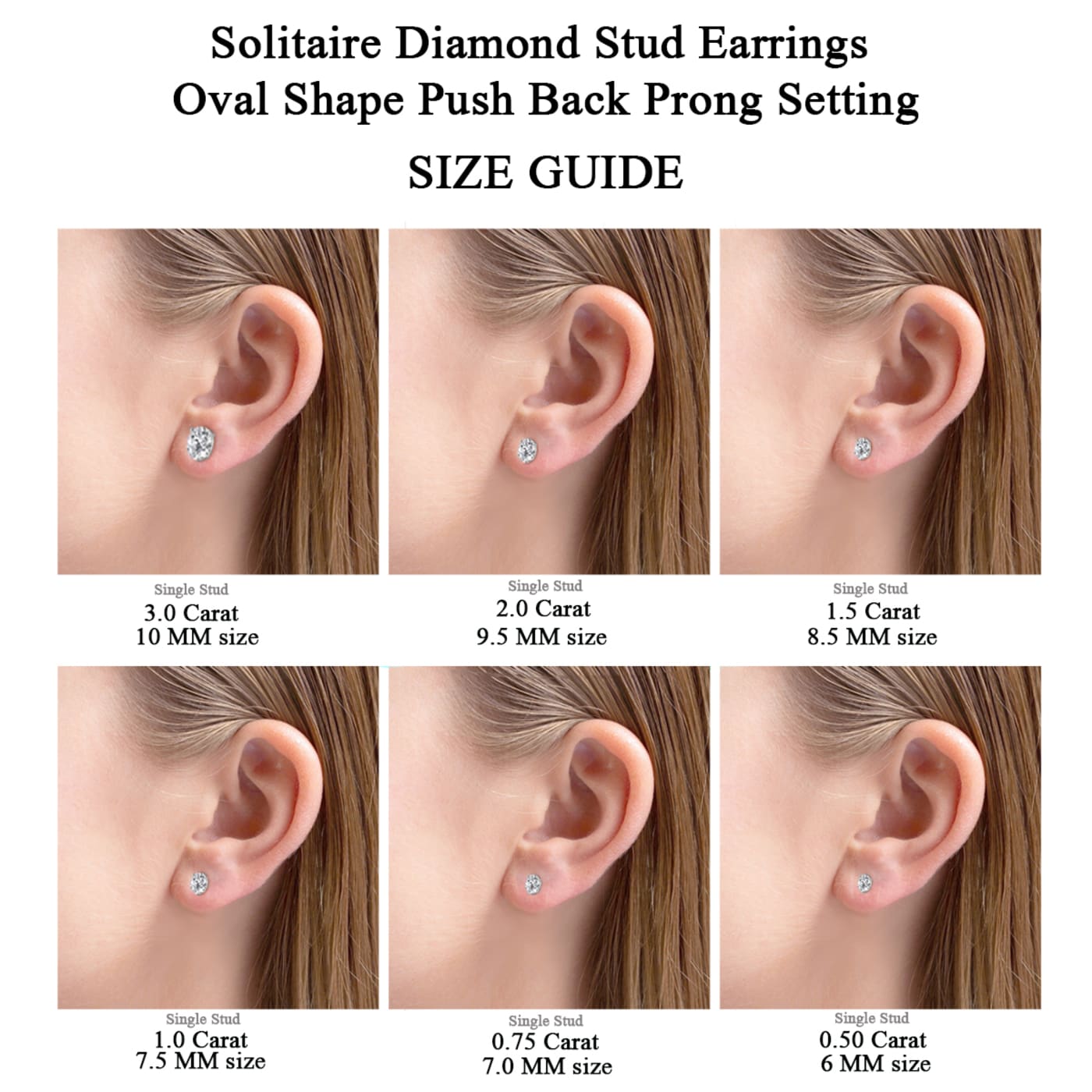 What is an Ideal Size for Diamond Stud Earrings  Alexis Jae Jewelry