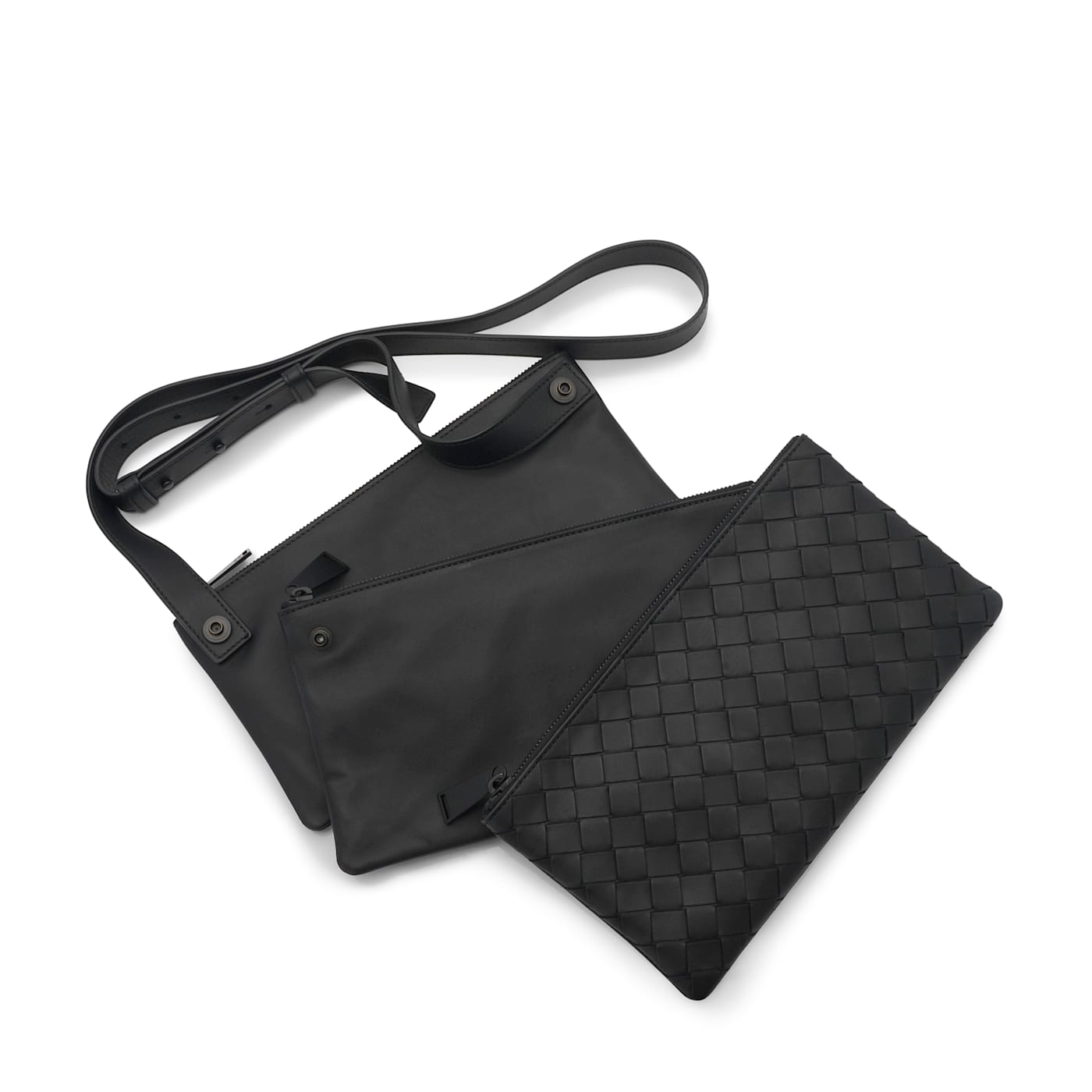 Women's 'trio Pouch On Strap' Shoulder Bag by Bottega Veneta