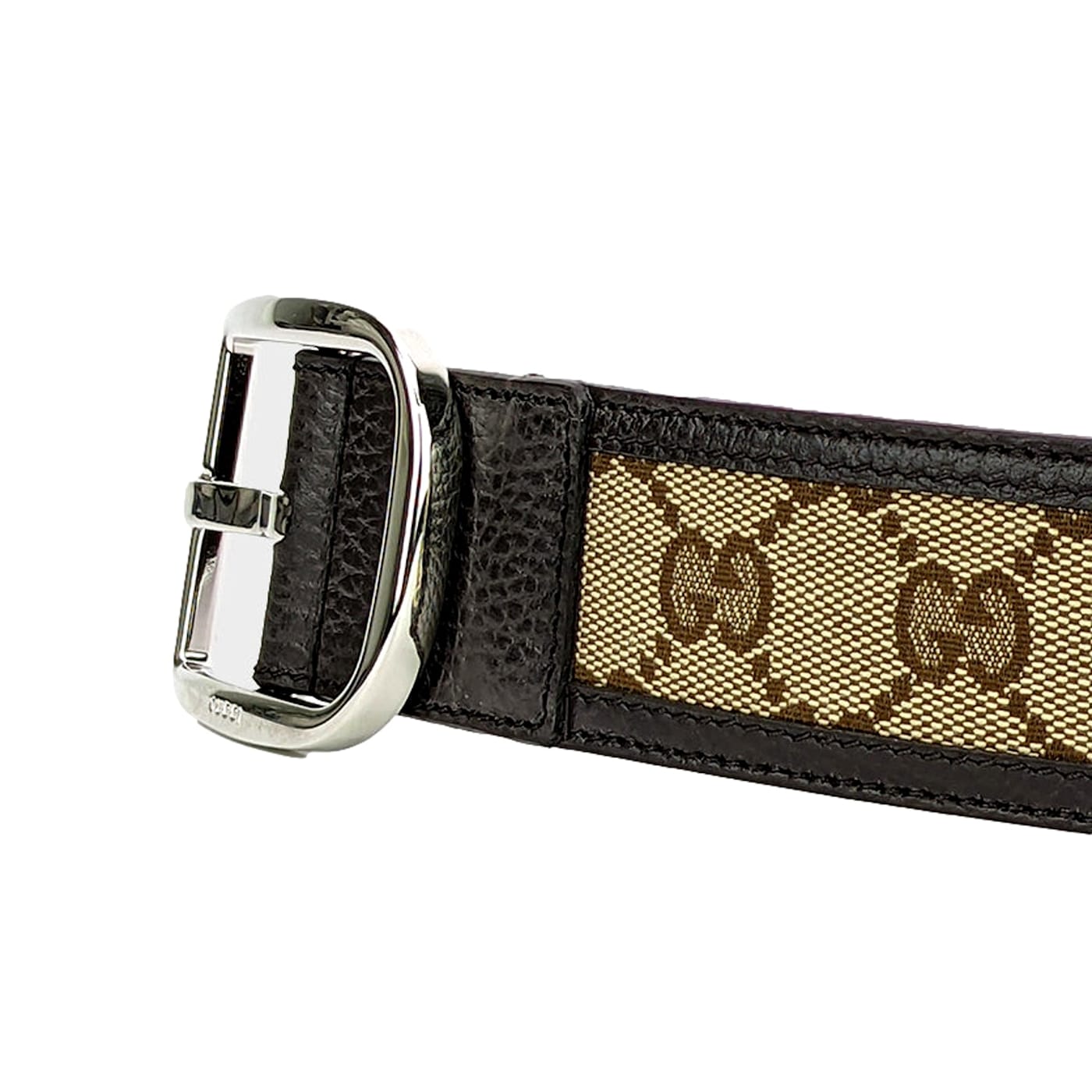 Gucci Mens Guccisssima Brown and Beige Canvas Leather Trim Gucci Mens Guccisssima Brown and Beige Canvas Leather Trim
