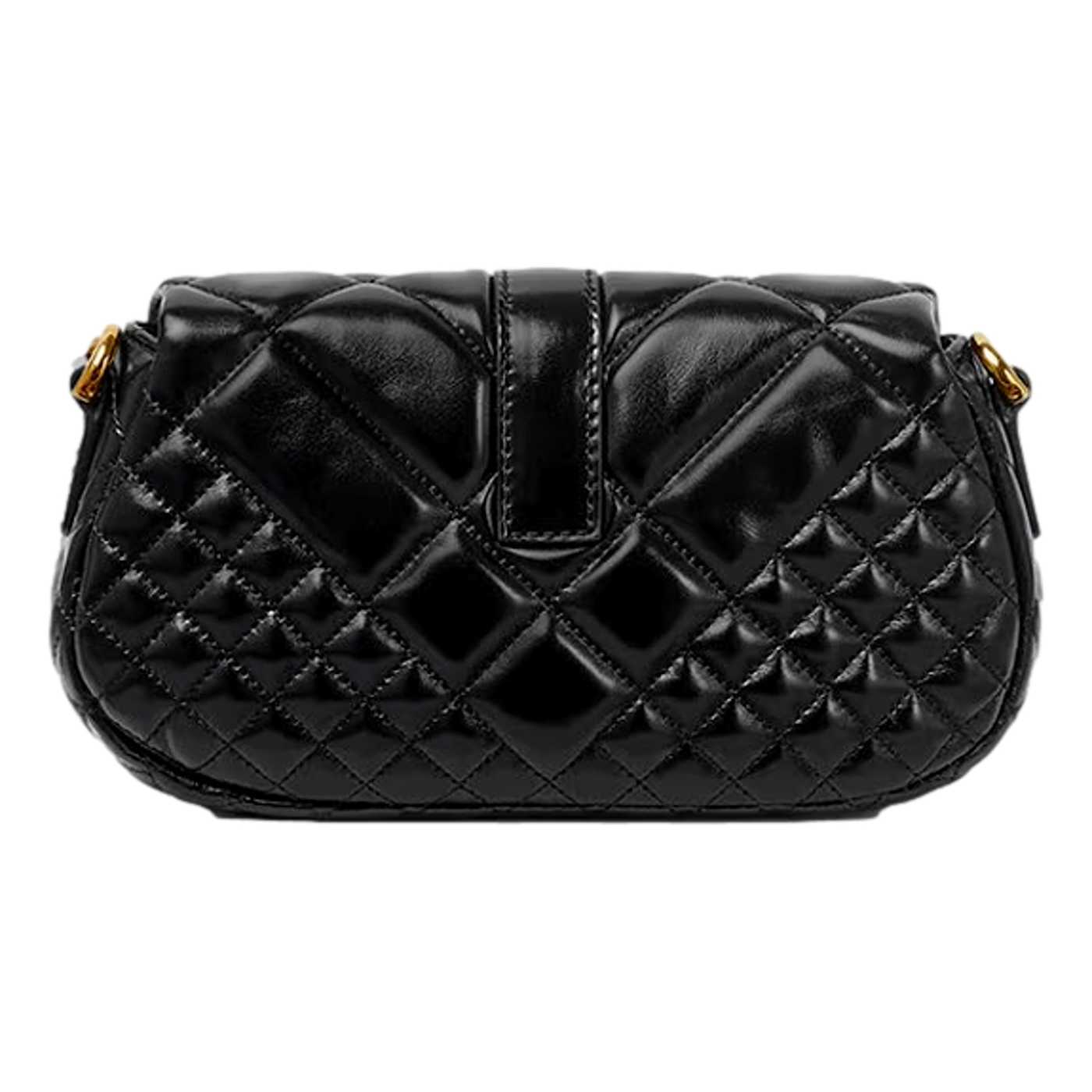 Versace Greca Goddess Black Quilted Leather Mini Bag - 195Y2A