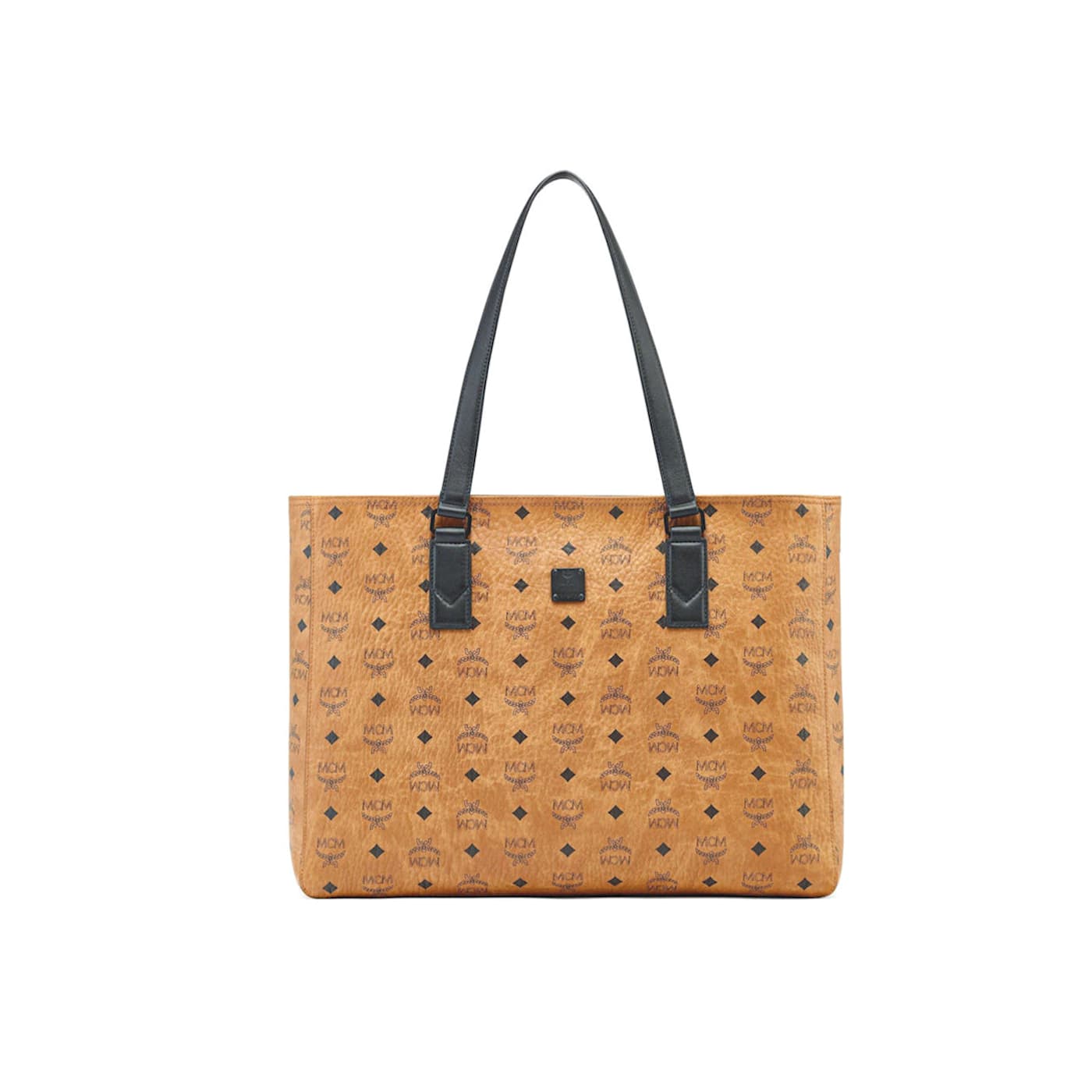MCM Large Klassik Tote in Visetos Cognac Handbag 1B3ZXA