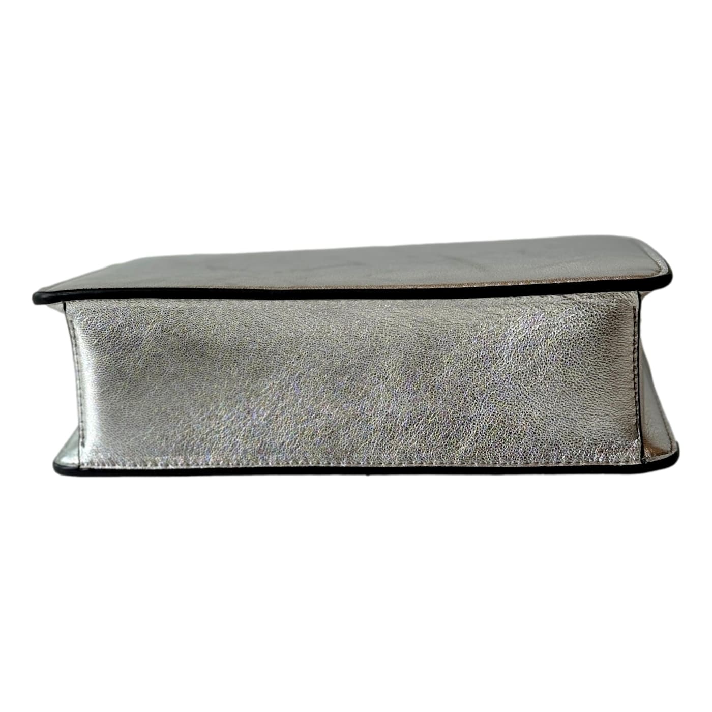 Jimmy Choo Kalina Crossbody Clutch Bag Crystal Logo Metallic