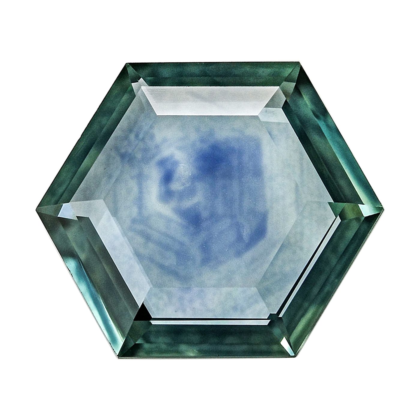 Hexagon hotsell cut gemstone