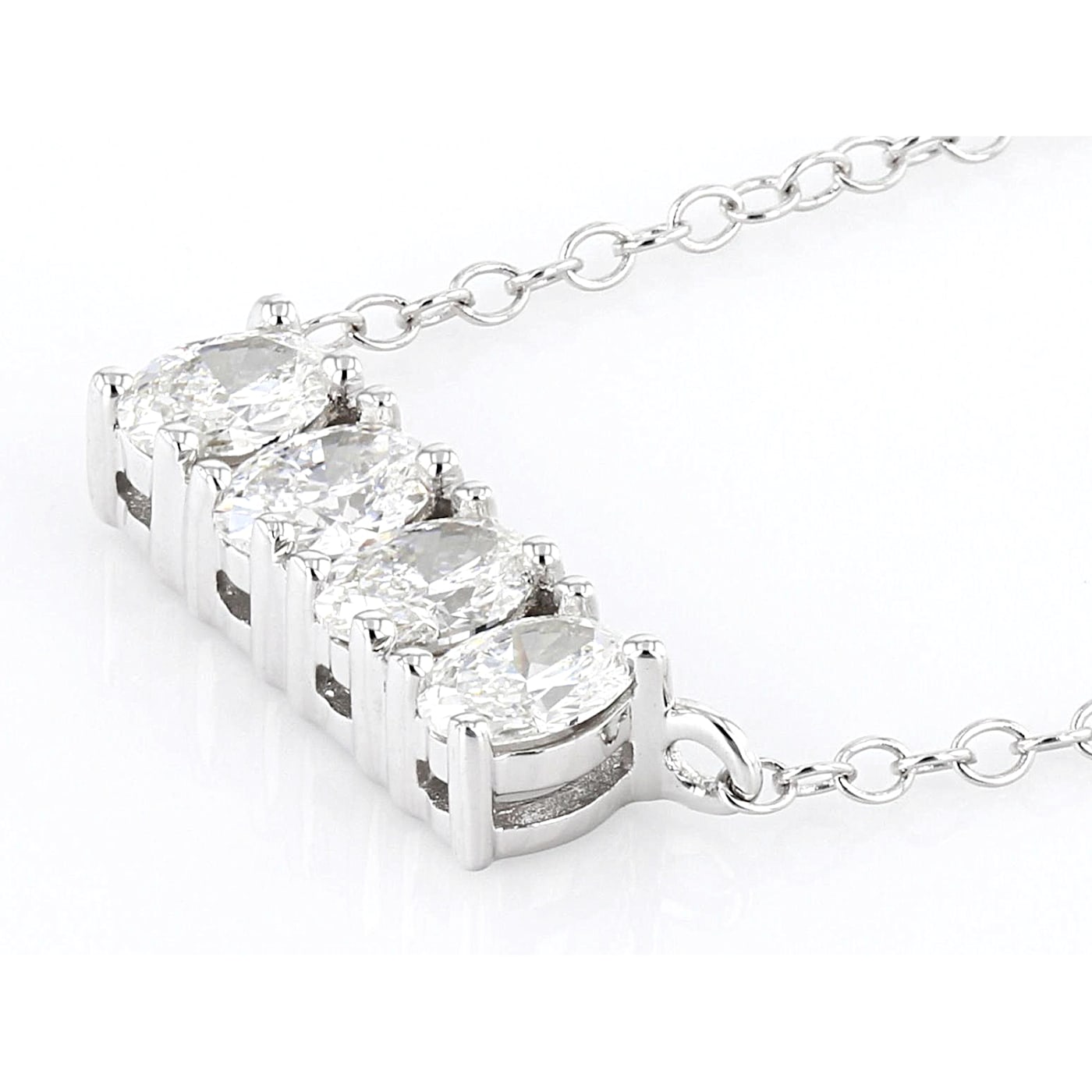 【HYERES LOR】24FW★ Essence Lab Diamond X Necklace 14K Lab Grown Diamond Heart Round Omega Chain Necklace 14K