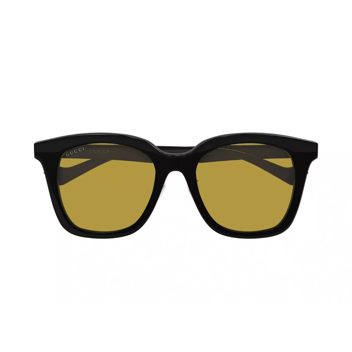 Gucci Black Frame / Yellow Lens Sunglasses - 16CZKA