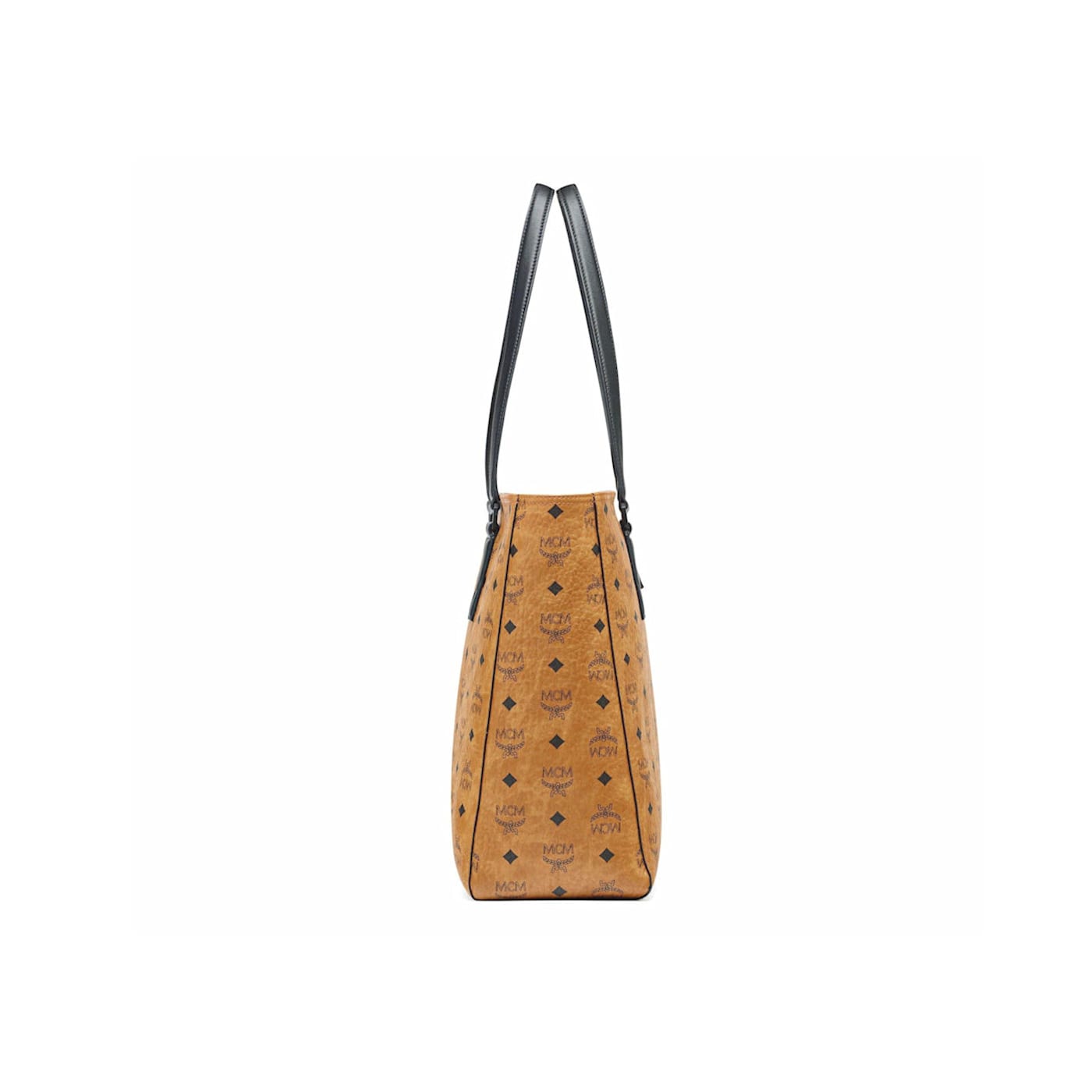 MCM Large Klassik Tote in Visetos Cognac Handbag 1B3ZXA