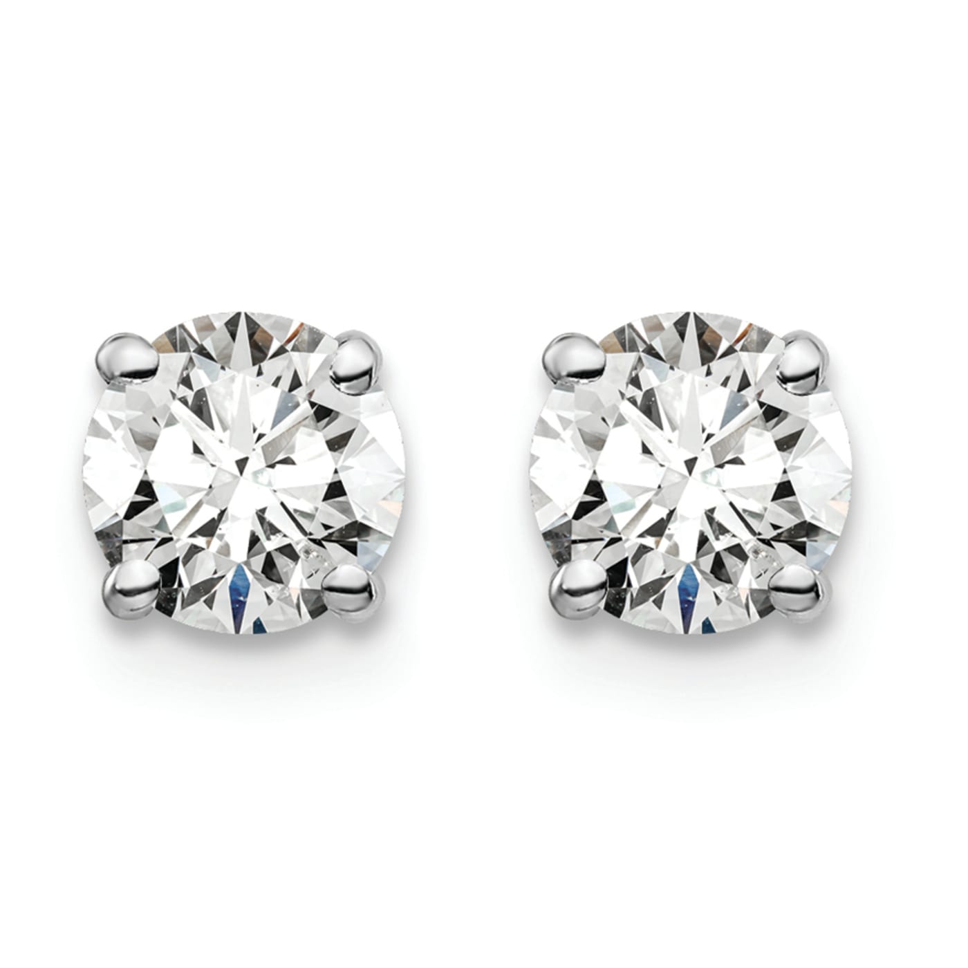 [LLOYD] 韓国☆14K☆White Cat Single Piercing Suzy Levian 14K White Gold & .10 cttw Diamond Pave Open