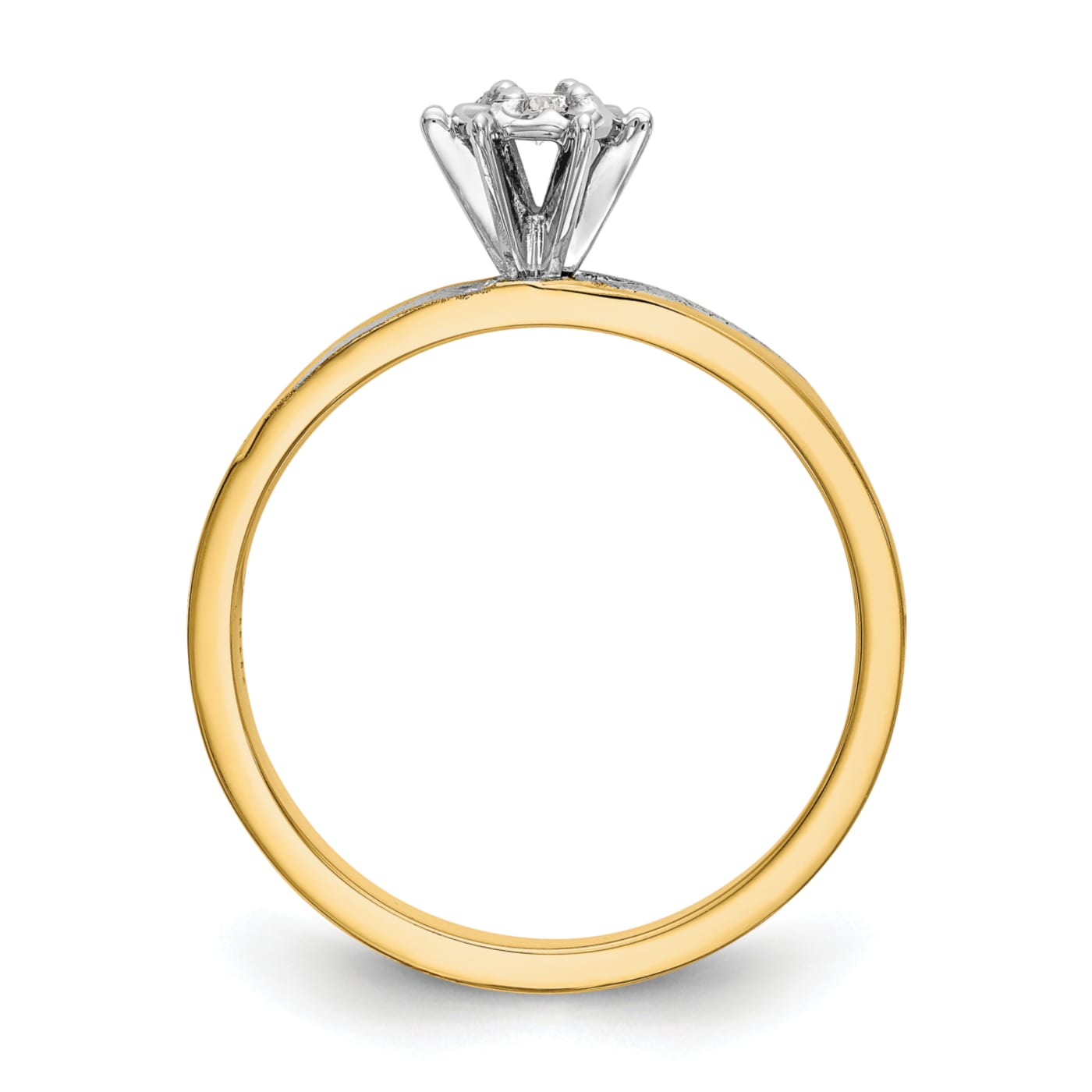 送料無料の通販 AA Gold Yellow 14K Quality 197WCA - 0.07ctw Ring Engagement 一般