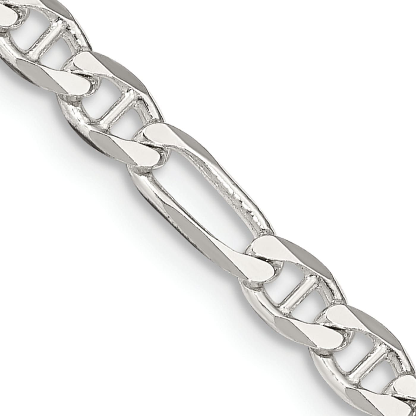 Sterling Silver 8 7.25mm Figaro Bracelet