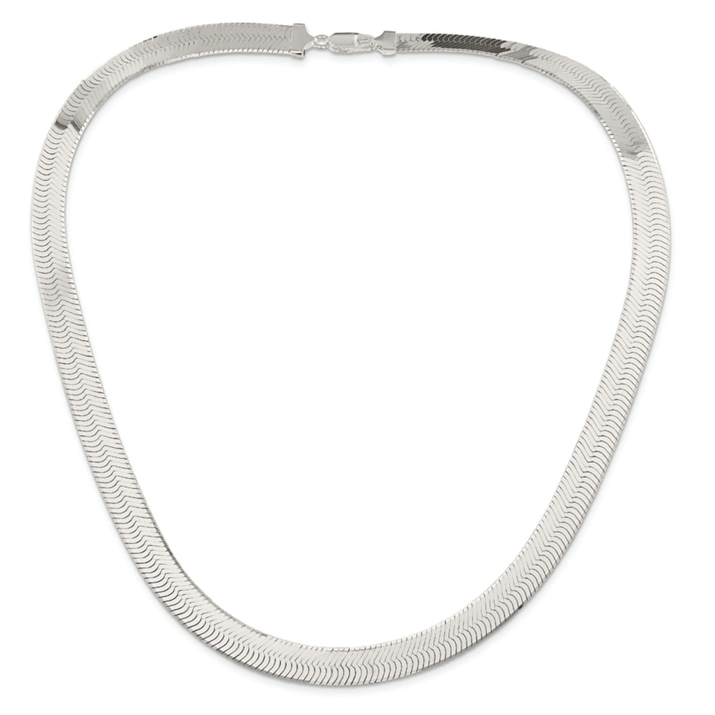 Sterling Silver 10.5mm Magic Herringbone Chain 12QWXB