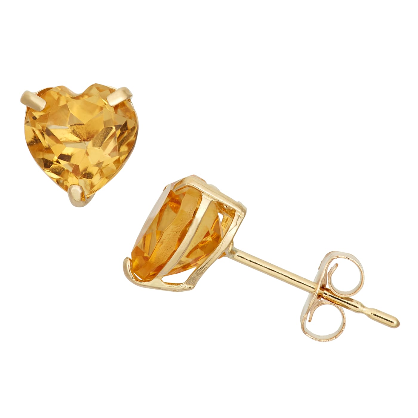 Citrine on sale heart earrings