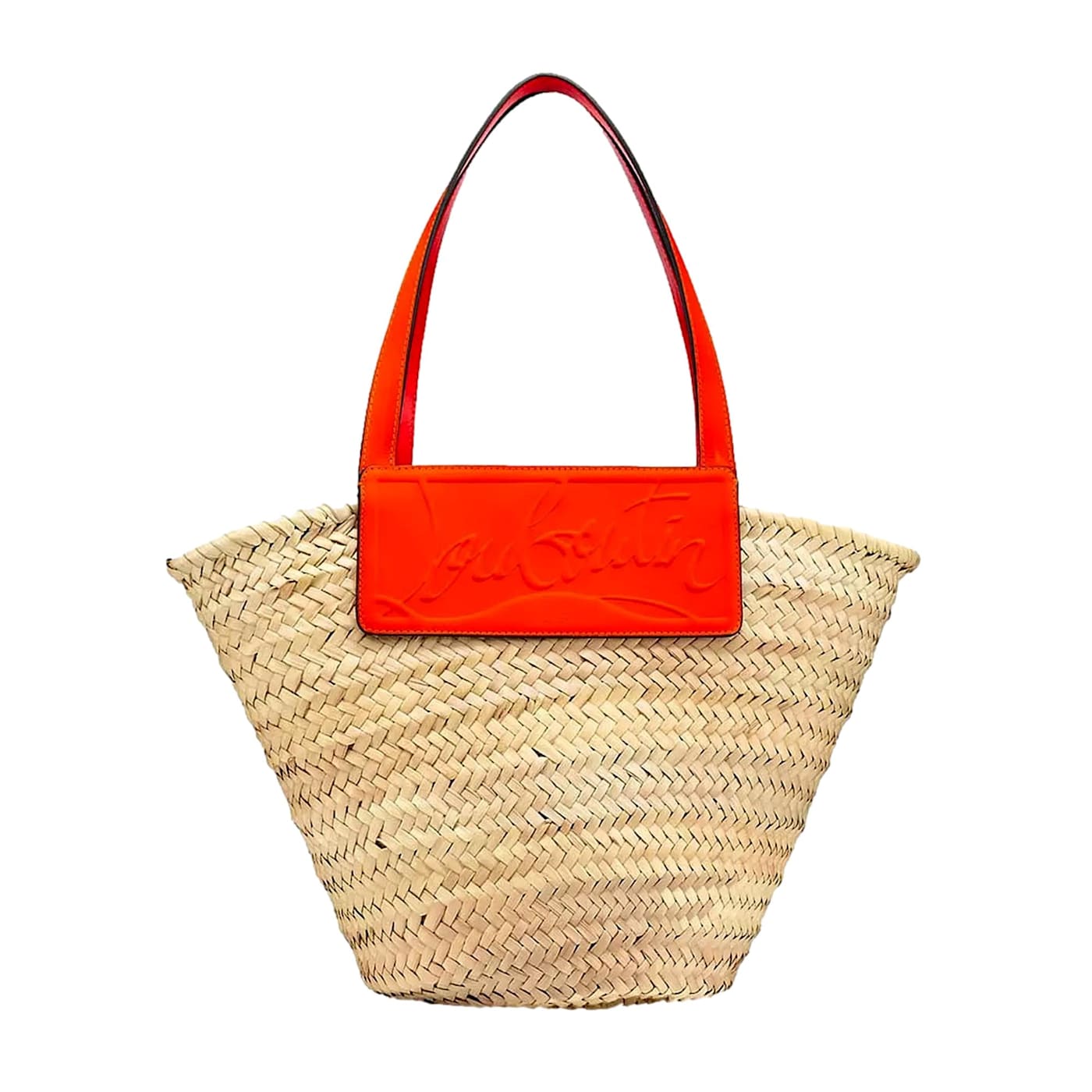 Christian Louboutin Loubishore Woven Tote Beige