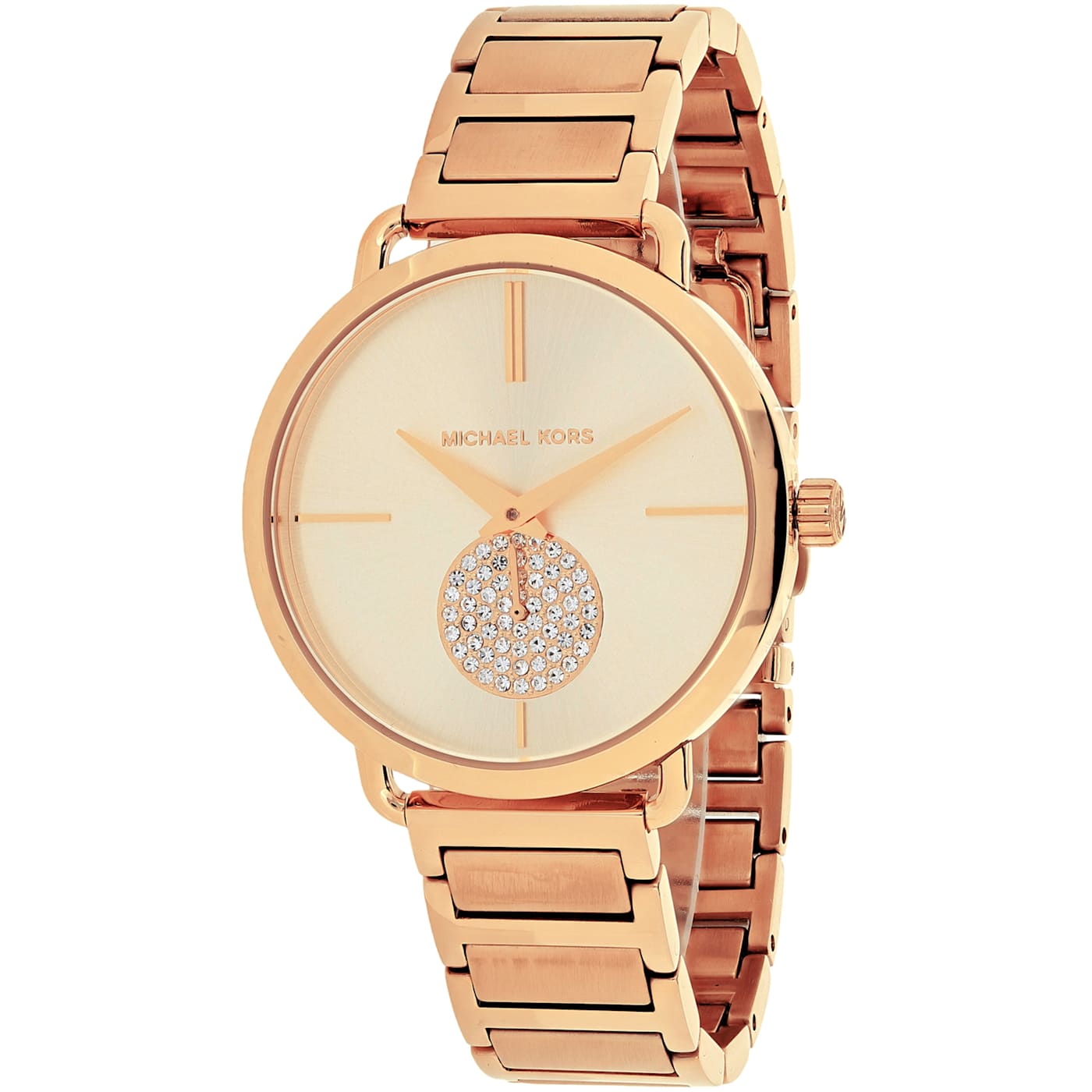 Michael kors portia watch rose gold online