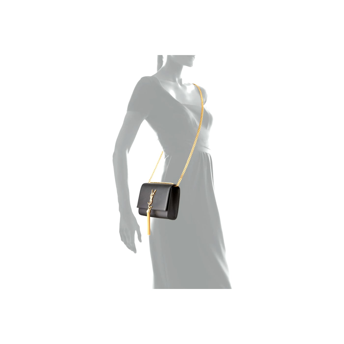 Kate small bag with tassel in grain de poudre embossed leather new arrivals