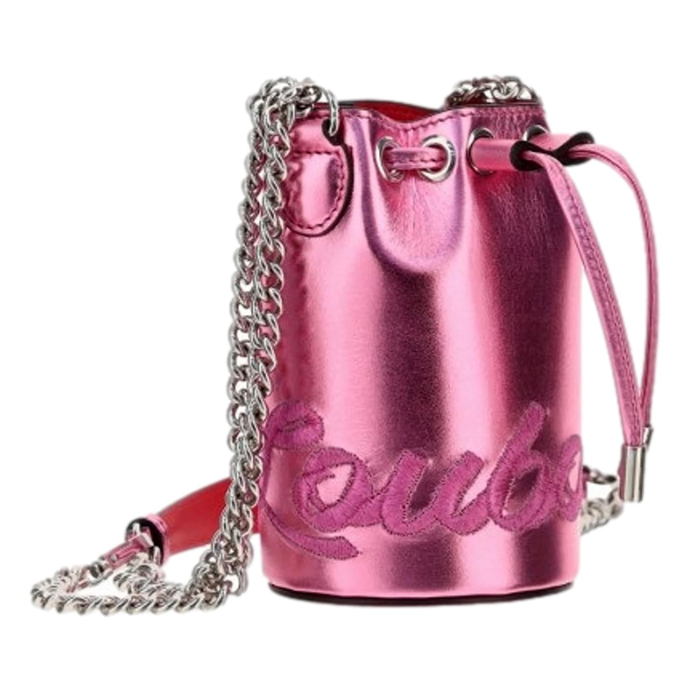 Christian Louboutin Marie Jane Laminato Broderie Logo